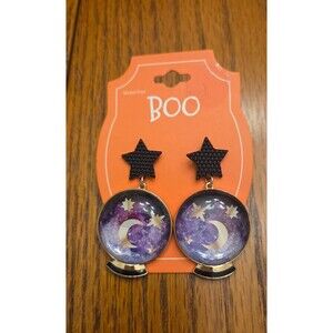 Halloween star & moon earrings